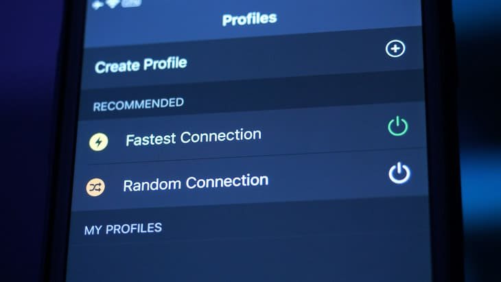 Obtenir la connexion la plus rapide dans l'application ProtonVPN