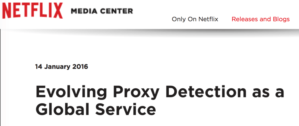 Netflix bloquant VPN
