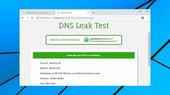 Test de fuites DNS
