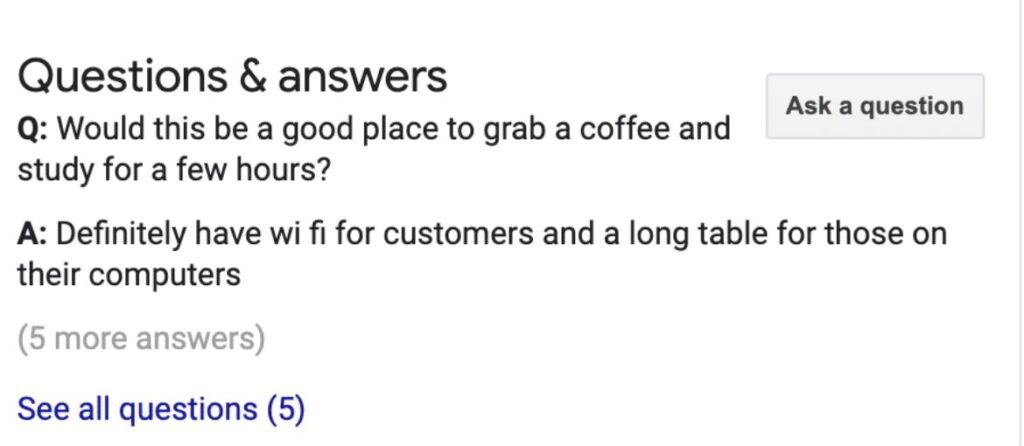 Questions et réponses sur Google My Business