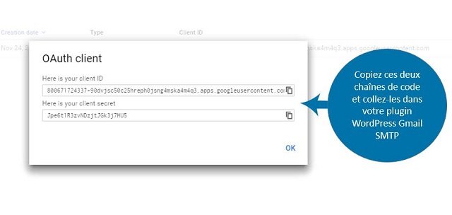 collez le code dans votre plugin WordPress Gmail SMTP
