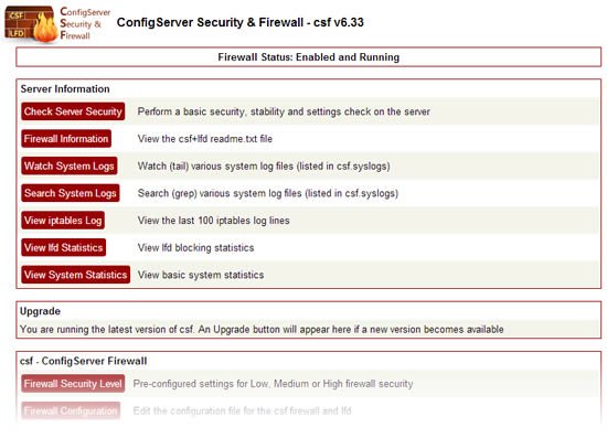 configserver security firewall