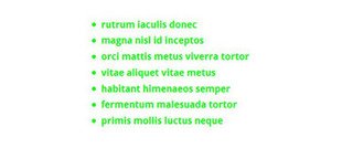 listes puce par en vert dans wordpress
