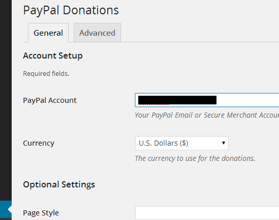 Compte Paypal pour faire un Don