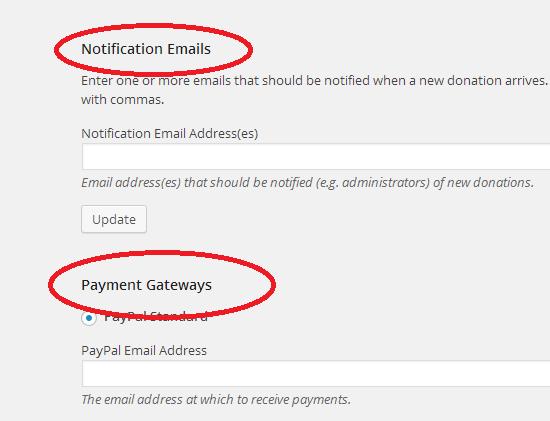 Notification des dons par email à partir de Seamless