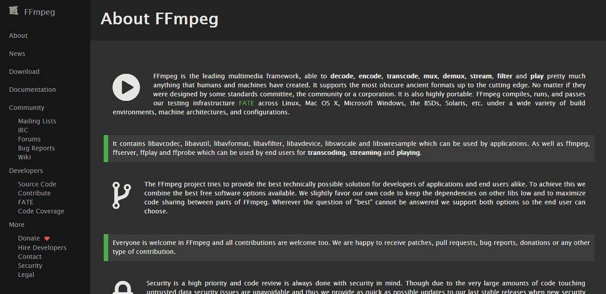 À propos de FFmpeg